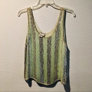 Art Deco vintage sequin tank top